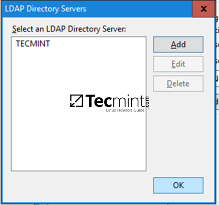 选择 LDAP 目录服务器