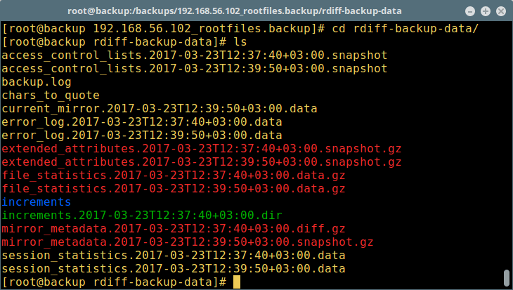 rdiff-backup – 备份过程文件