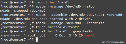 配置 Raid 允许读写操作