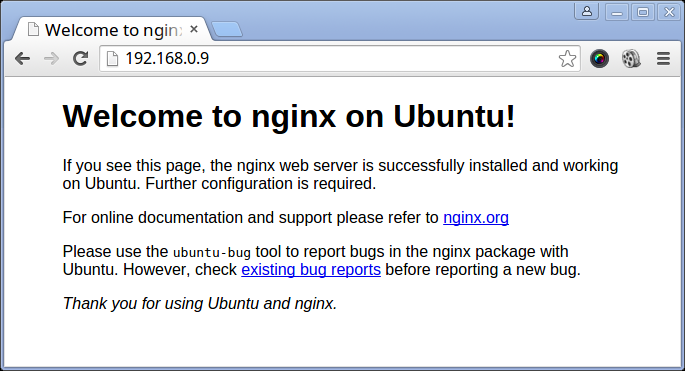 Nginx 默认页面