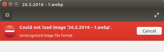 GNOME 图片查看器不支持 WebP 图片
