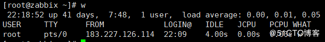 Linux- 日常运维-w-查看系统负载